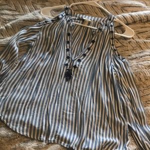 Flowy top with embroidered details